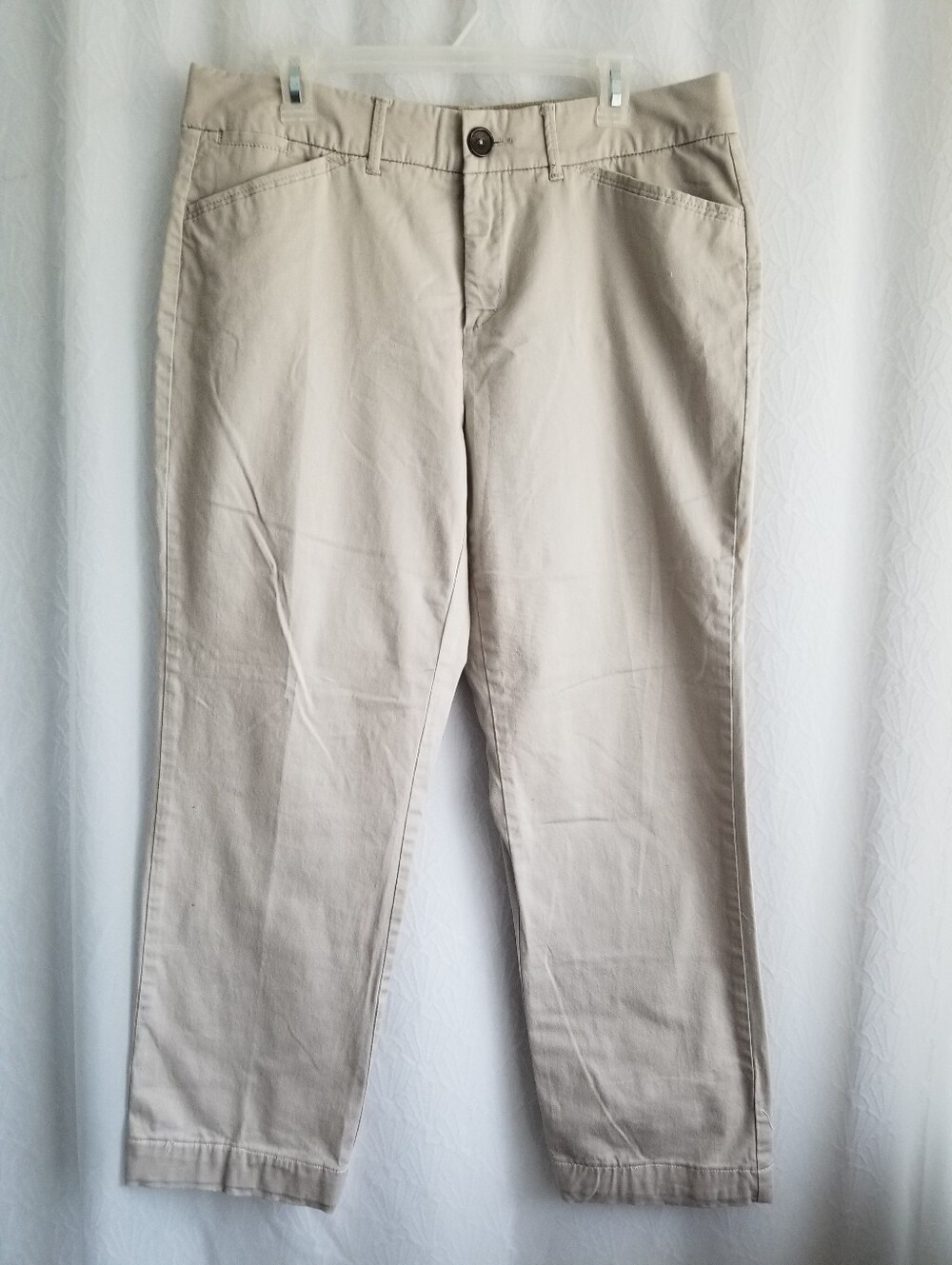 Khaki's & co. Flexible Waist Casual Beige Chino Pants 14